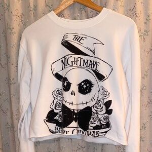 Disney White Nightmare Before Christmas Top - M